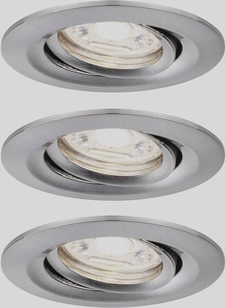 Paulmann 94295 EBL Nova mini Coin LED vestavné svítidlo, 4 W, železo, sada 3 ks