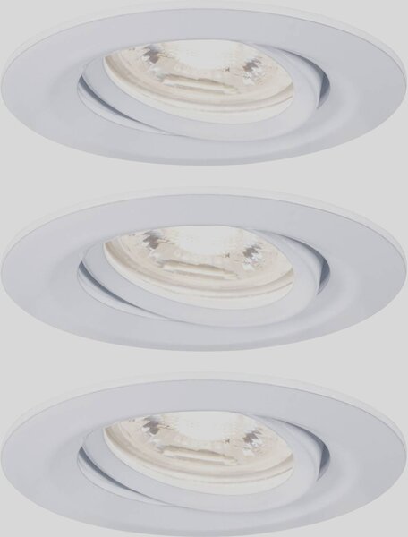 Paulmann 94293 EBL Nova mini Coin LED vestavné svítidlo, LED, 4 W, bílá, sada 3 ks