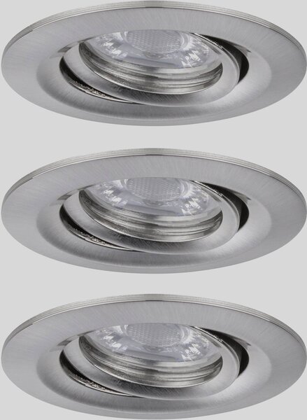 Paulmann 92973 EBL Nova mini Plus Coin LED vestavné svítidlo, 4.20 W, železo, sada 3 ks