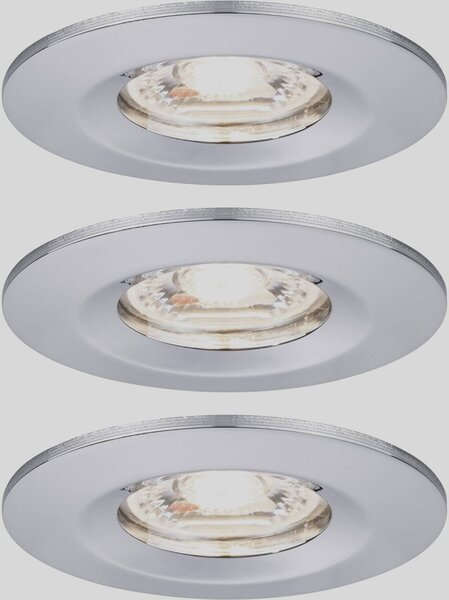 Paulmann 94303 EBL Nova mini Coin LED vestavné svítidlo, LED, 4 W, chrom, sada 3 ks