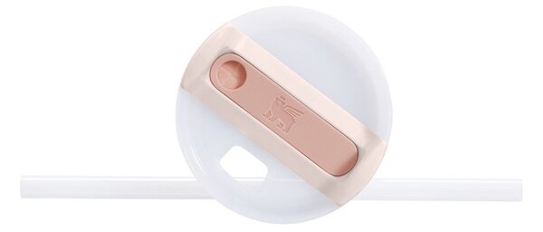 Světle růžová termoska s brčkem z nerezové oceli 600 ml Quencher H2.0 FlowState Tumbler Rose Quartz – Stanley