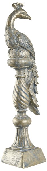 Zahradní figurka HAARBY Páv Zlatá
