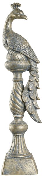 Zahradní figurka HAARBY Páv Zlatá