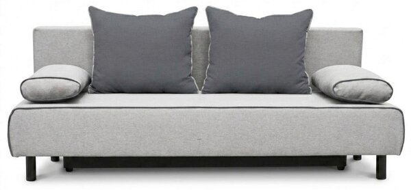 ROZKLÁDACÍ POHOVKA, textil, šedá, tmavě šedá P & B - Rozkládací pohovky, Online Only