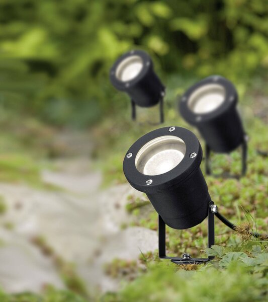 Paulmann 98897 LED zahradní reflektor sada 3 ks LED GU10 10.5 W černá