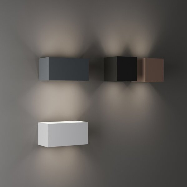 Ideal Lux - LED Venkovní nástěnné svítidlo ATOM LED/12W/230V CRI 90 IP54 hnědá