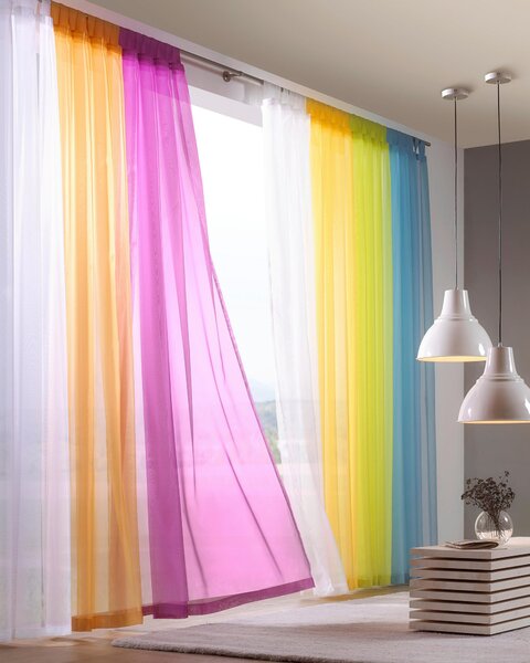 ZÁVĚS S POUTKY, průhledné, 140/245 cm Boxxx - Závěsy