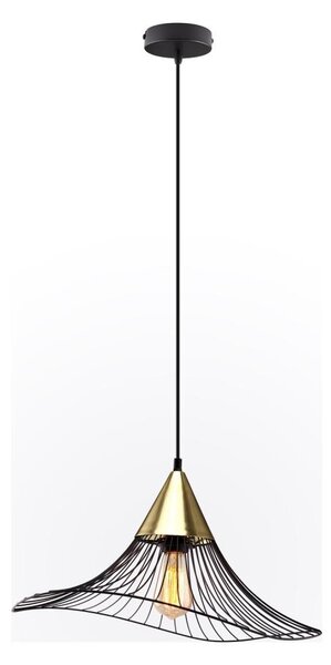 Lustr na lanku ALURA 1xE27/60W/230V pr. 50 cm černá
