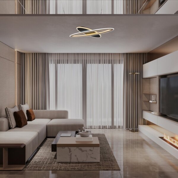Rabalux 71313-LED Stm. stropní svítidlo TANELI 70W/230V 3000/4000/6000K černá+DO
