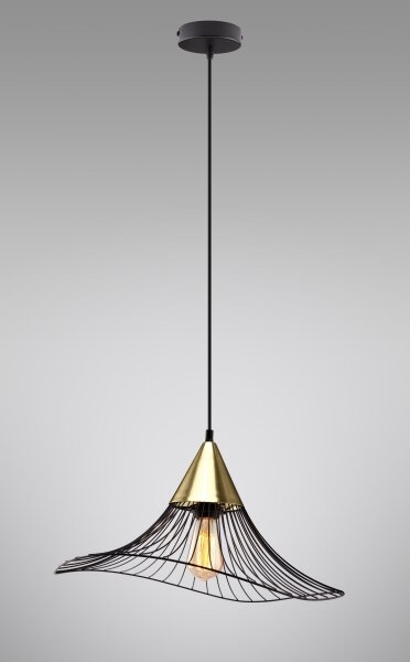 Lustr na lanku ALURA 1xE27/60W/230V pr. 50 cm černá