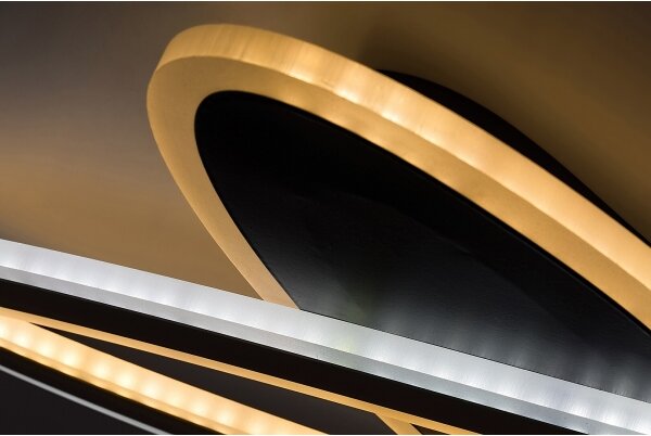 Rabalux 71313-LED Stm. stropní svítidlo TANELI 70W/230V 3000/4000/6000K černá+DO