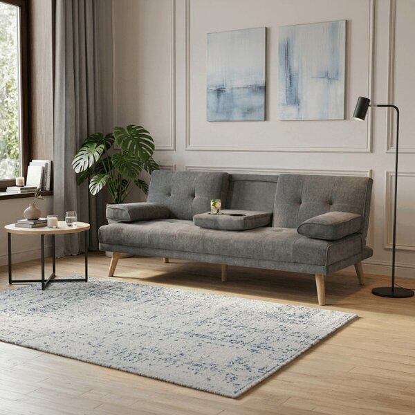 Třímístná rozkládací sedačka, šedá ASB-C3034 GREY2