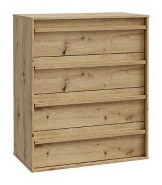Komoda se 4 zásuvkami, dekor dub Artisan