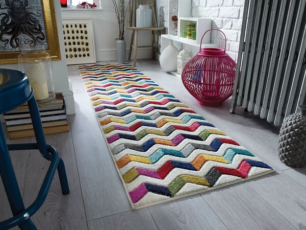 Flair Rugs, Běhoun Spectrum Bolero Multi, 66x230, vícebarevná, chodba / předsíň