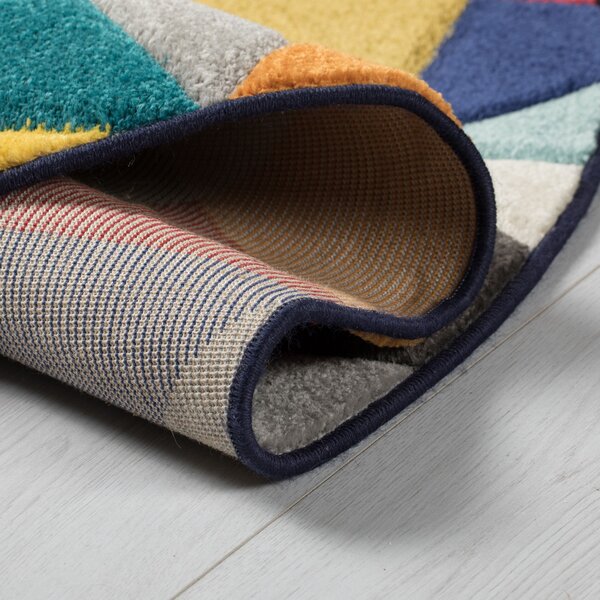 Flair Rugs, Kusový koberec Spectrum Rhumba Multi kruh, 160x160 (průměr) kruh, vícebarevná, ložnice
