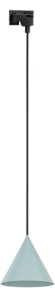 Lustr na lanku do lištového systému CONO 1xE27/15W/230V černá/mintová