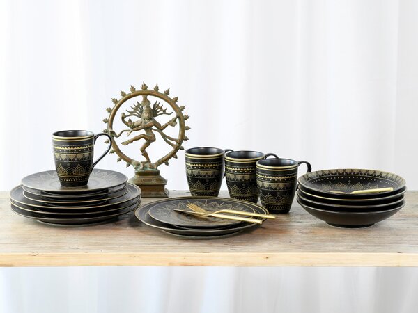 KOMBINOVANÁ SOUPRAVA, 16dílné, kamenina Creatable - Online Only nádobí, Online Only