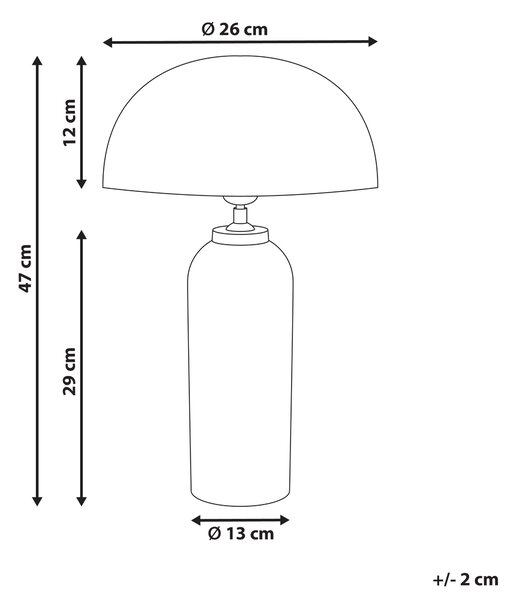 Stolní lampa JALANGI Kov Stříbrná