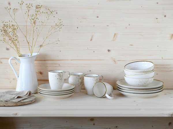 KOMBINOVANÁ SOUPRAVA, 16dílné, kamenina Creatable - Online Only nádobí, Online Only
