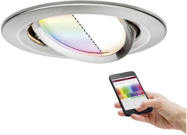 Paulmann 92964 LED vestavné svítidlo, LED, 5.2 W, železo (kartáčované)