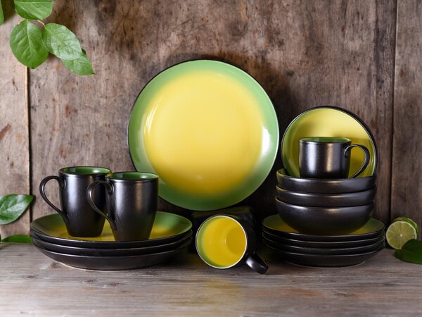 KOMBINOVANÁ SOUPRAVA, 16dílné, kamenina Creatable - Online Only nádobí, Online Only