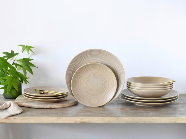 KOMBINOVANÁ SOUPRAVA, 12dílné, pórovina Creatable - Online Only nádobí, Online Only