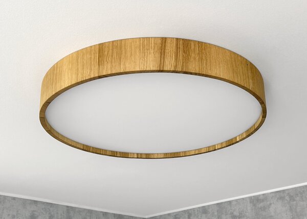 Světlo z dubu 50W, výroba v ČR, stropní svítidlo TURNN 50W, vyrobené ručně z dubového dřeva Teplá bílá 3000 K