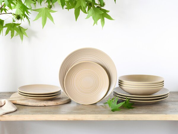 KOMBINOVANÁ SOUPRAVA, 12dílné, pórovina Creatable - Online Only nádobí, Online Only
