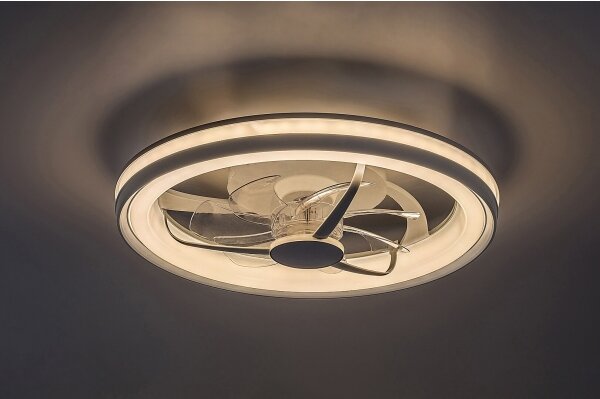 Rabalux 71335-LED Stm. str. svít. s venti. FANRICIUS 40W/230V 3000/4000/6000K+DO