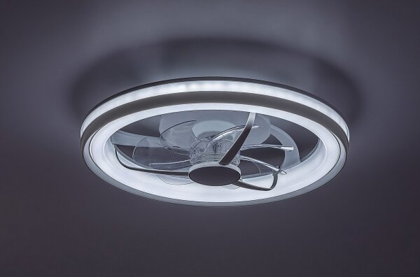 Rabalux 71335-LED Stm. str. svít. s venti. FANRICIUS 40W/230V 3000/4000/6000K+DO