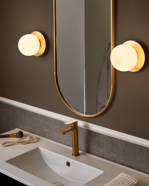 Sada 2 nástěnných lamp BOUBLE Zlatá Kov