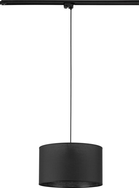 Lustr na lanku do lištového systému TRACER 1xE27/15W/230V pr. 38 cm černá