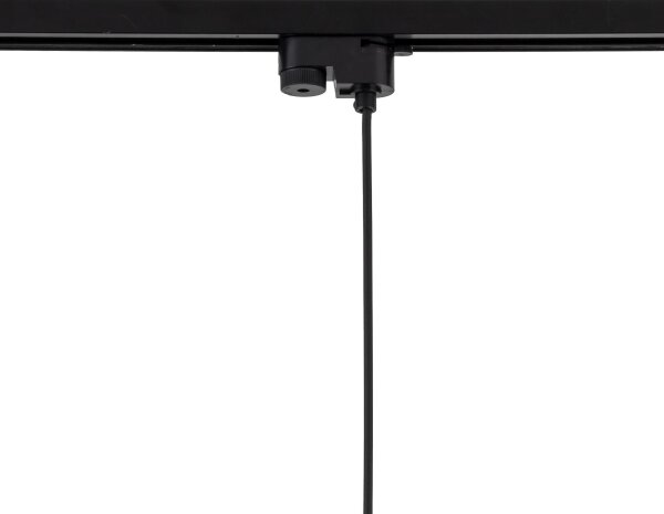 Lustr na lanku do lištového systému TRACER 1xE27/15W/230V pr. 38 cm černá/bílá