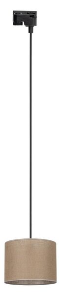 Lustr na lanku do lištového systému TRACER 1xE27/15W/230V pr. 20 cm černá/hnědá