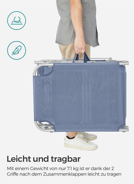 Skládací lehátko se stříškou GCB192Q01