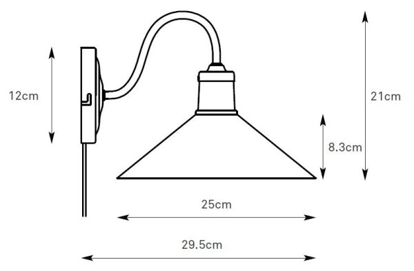 Markslöjd 108866 - Nástěnná lampa VELA 1xE27/40W/230V mosaz/zelená