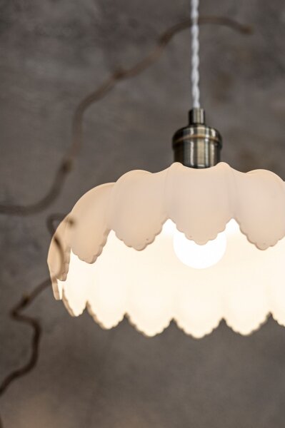 Markslöjd 108857 - Lustr na lanku KURAGE 1xE27/40W/230V mosaz/bílá