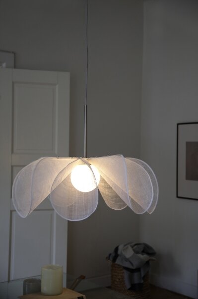 Markslöjd 108818 - Lustr na lanku STYRKA 1xE27/40W/230V pr. 75 cm bílá