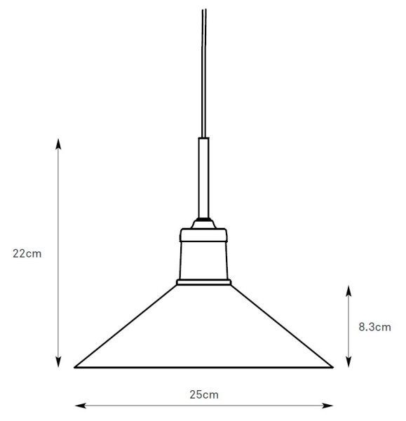 Markslöjd 108867 - Lustr na lanku VELA 1xE27/40W/230V mosaz/bílá