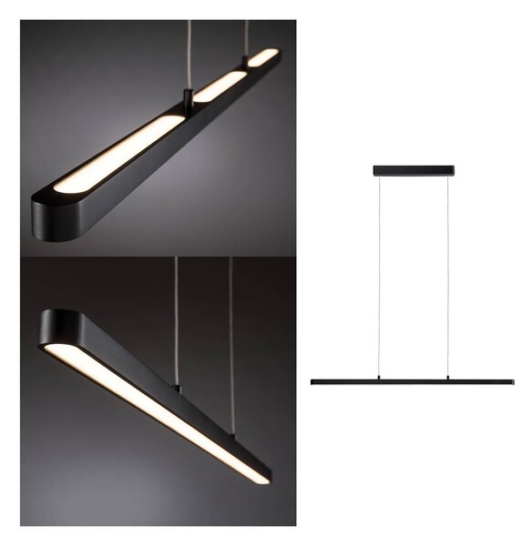 Paulmann Lento 79693 LED závěsný lustr LED pevně vestavěné LED 37 W černá (lesklá)
