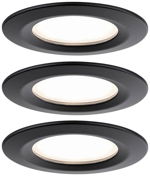 Paulmann 93081 Set Nova Plus LED vestavné svítidlo, LED, 18 W, černá