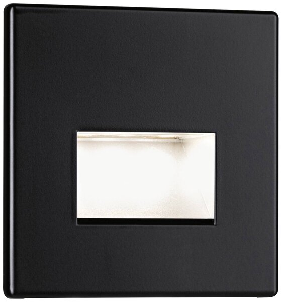 Paulmann 93094 Wand EBL Edge LED vestavné nástěnné svítidlo, LED, pevně vestavěné LED, 1.40 W, černá (matná)