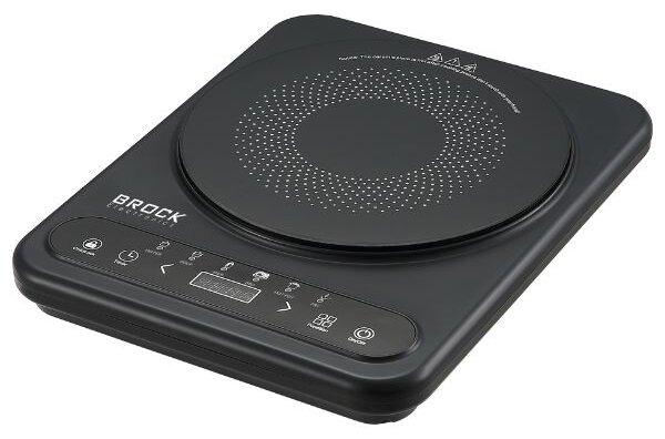 Elektrický indukční vařič Brock, 1 plotýnka 25cm, 2000W, digitální, dětský zámek