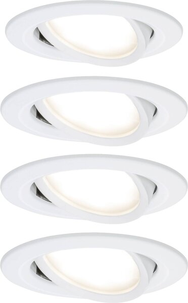 Paulmann 4064161242187 Nova vestavné svítidlo, LED, LED, 18 W, bílá (matná), sada 4 ks