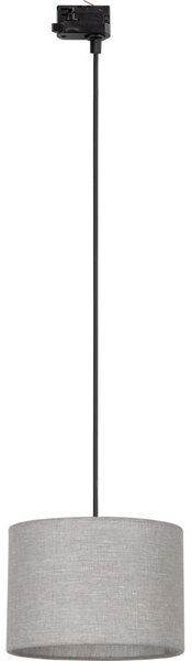 Lustr na lanku 3-fáz. lišto. systému TRACER 1xE27/15W/230V pr. 30 cm černá/šedá