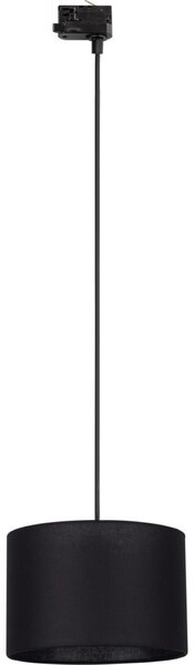 Lustr na lanku 3-fáz. lišto. systému TRACER 1xE27/15W/230V pr. 30 cm černá