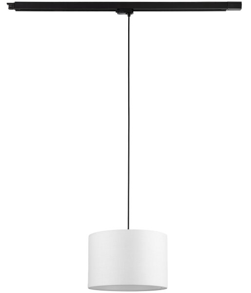 Lustr na lanku 3-fáz. lišto. systému TRACER 1xE27/15W/230V pr. 30 cm černá/bílá