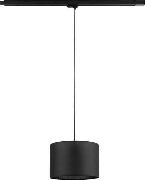 Lustr na lanku 3-fáz. lišto. systému TRACER 1xE27/15W/230V pr. 30 cm černá
