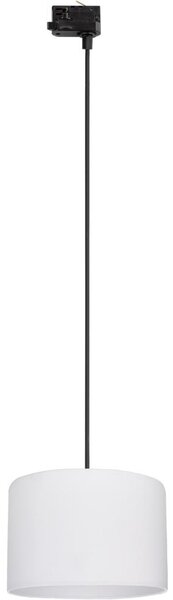Lustr na lanku 3-fáz. lišto. systému TRACER 1xE27/15W/230V pr. 30 cm černá/bílá