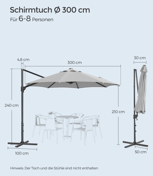 Zahradní slunečník GPU074G10